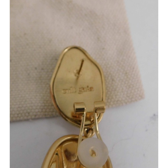 Cult Gaia Gold Dangle Pierced Earrings - Picture 2 of 3